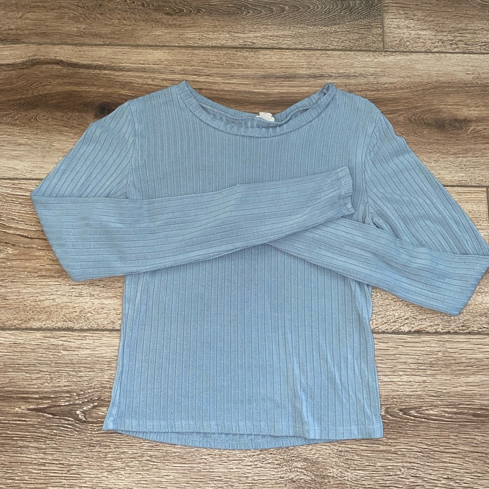 Garage, Small, Blue, Long Sleeve